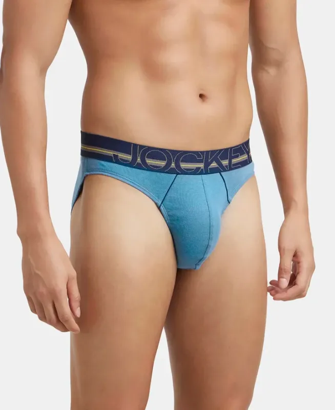 #US17 Super Combed Cotton Rib Solid Brief with Ultrasoft Waistband Menswear
