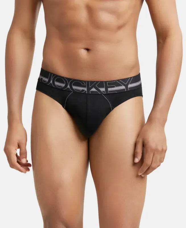 #US17 Super Combed Cotton Rib Solid Brief with Ultrasoft Waistband Menswear