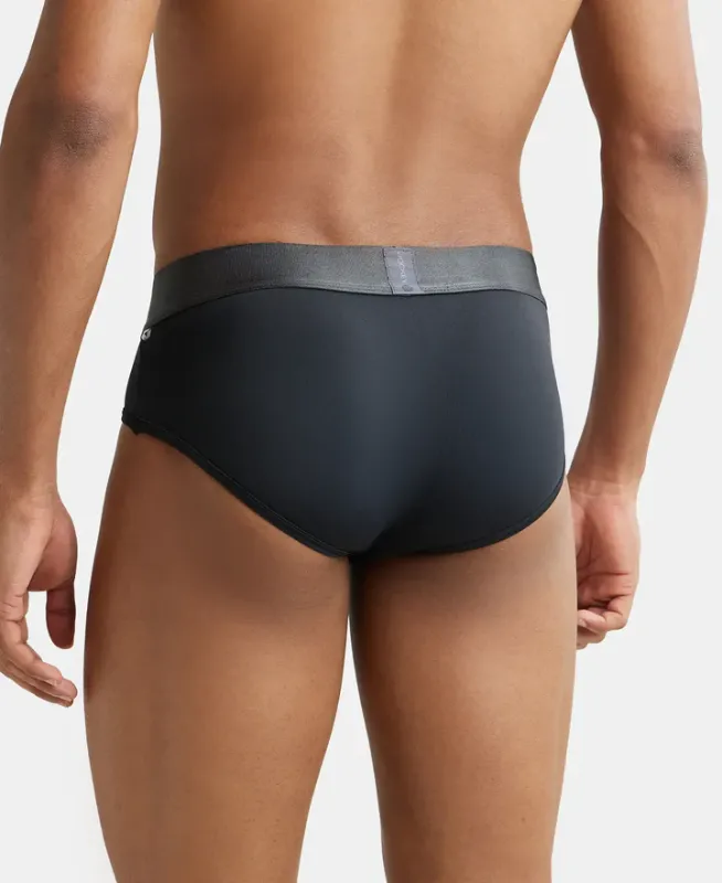 #IC27 Tactel Microfiber Elastane Stretch Solid Brief with Moisture Move Properties Menswear