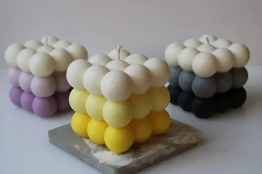 Large bubble candle
