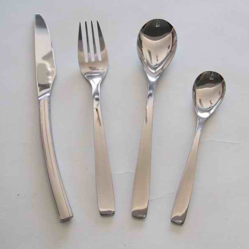 Cabana Set, Dishwasher Safe with Fork, Spoon, Knife, and Coffee Spoon, 4 pieces