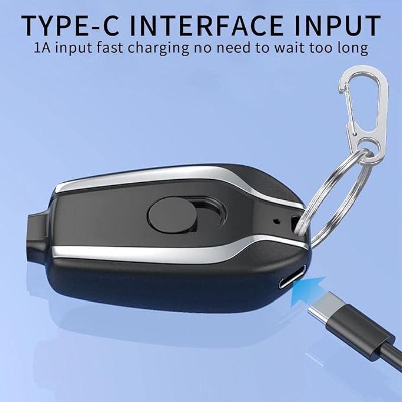 Mini Keychain Power Bank 1500 Mah Ultra Compact