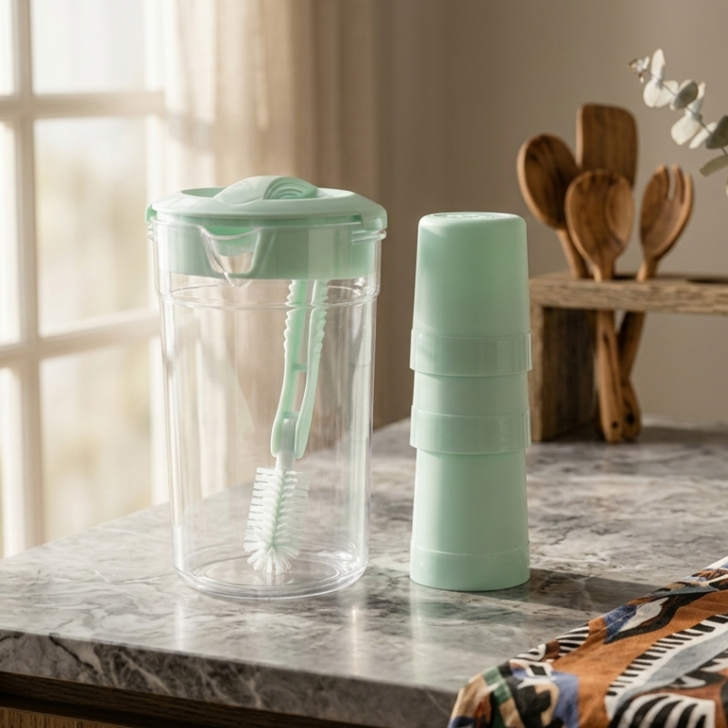 Premium 2.8 Liter Water Jug with 6 Glasses – Unbreakable Plastic