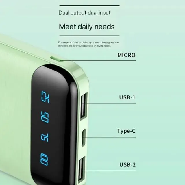 Portable 18W Power Bank 20000mAh