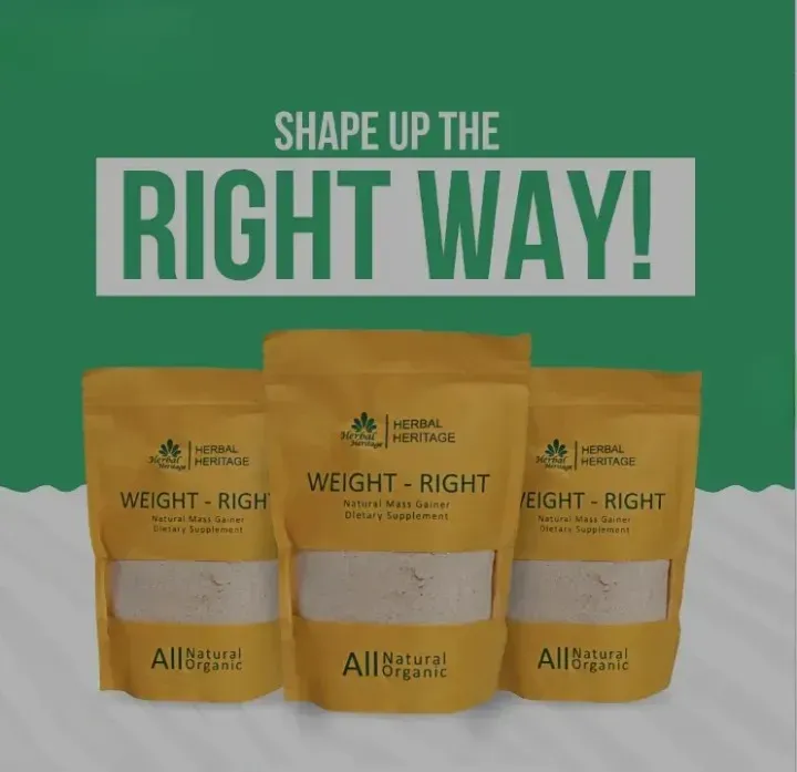 Herbal Heritage WEIGHT-RIGHT Natural Mass Gainer