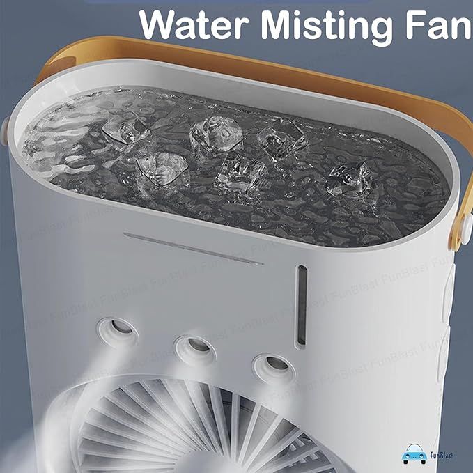 Mini Double Head Mist Fan with LED Light & Humidifier