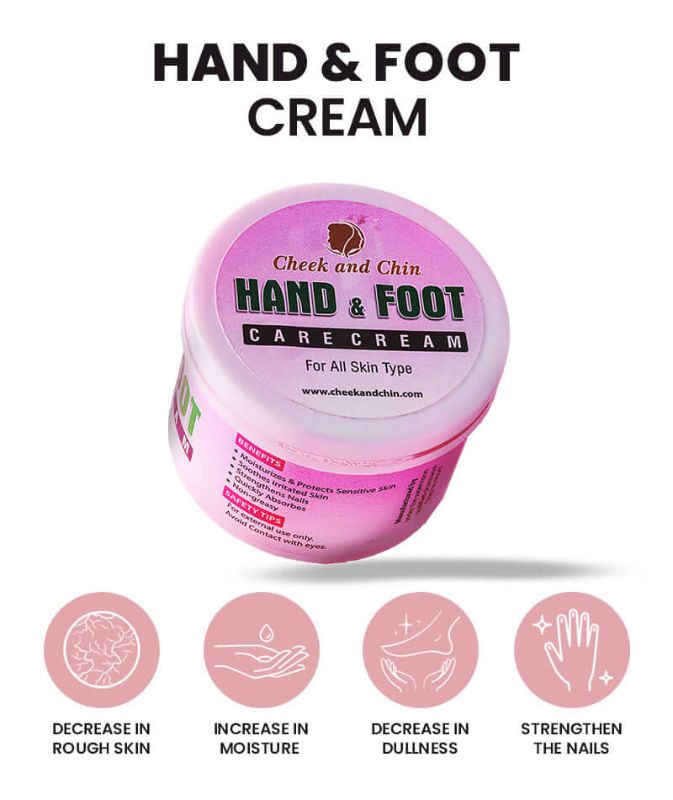 Cheek And Chin Hand And Foot Care Cream Providing Nourishing Formula