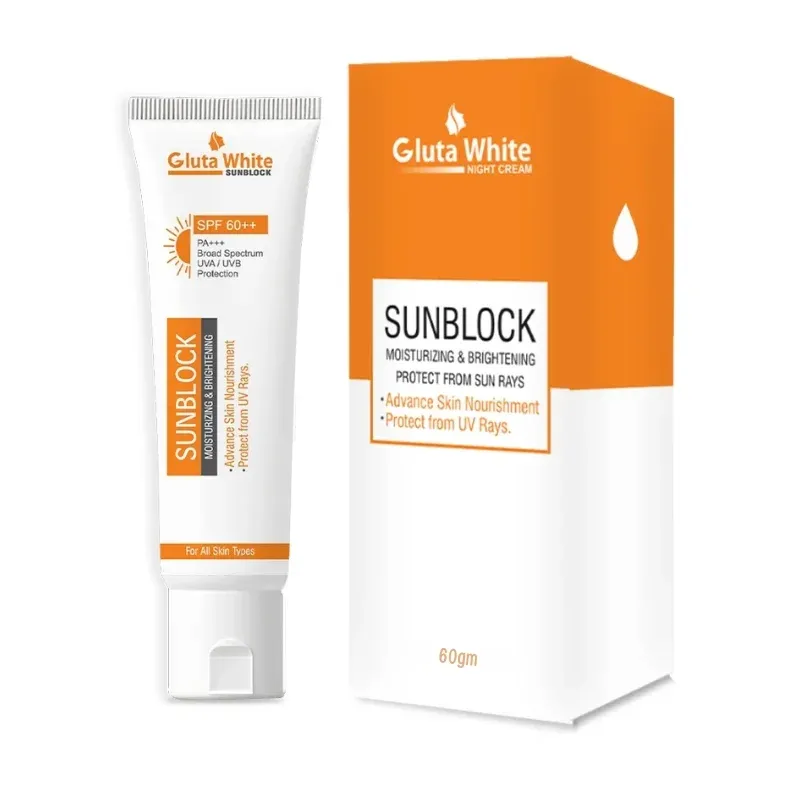 Gluta White SunBlock SPF 60 | Moisturizing & Brightening