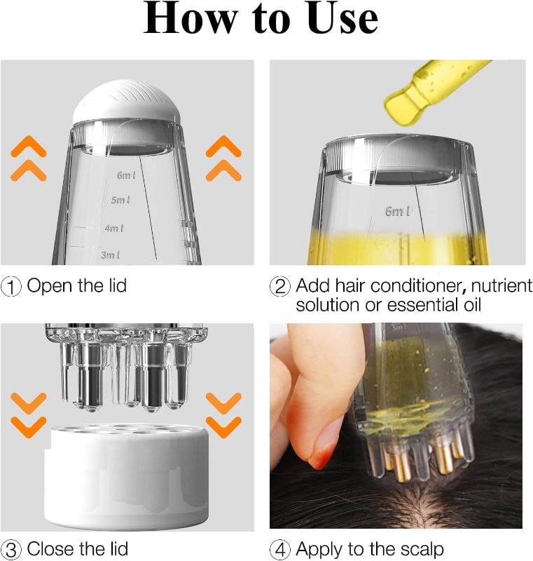 Hair Comb Scalp Liquid Applicator