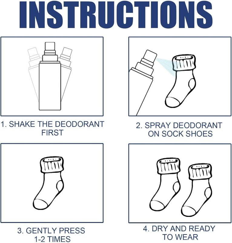 Footwear Deodorant Spray Shoe Deo Odor Control Fresh Spray (100ml)