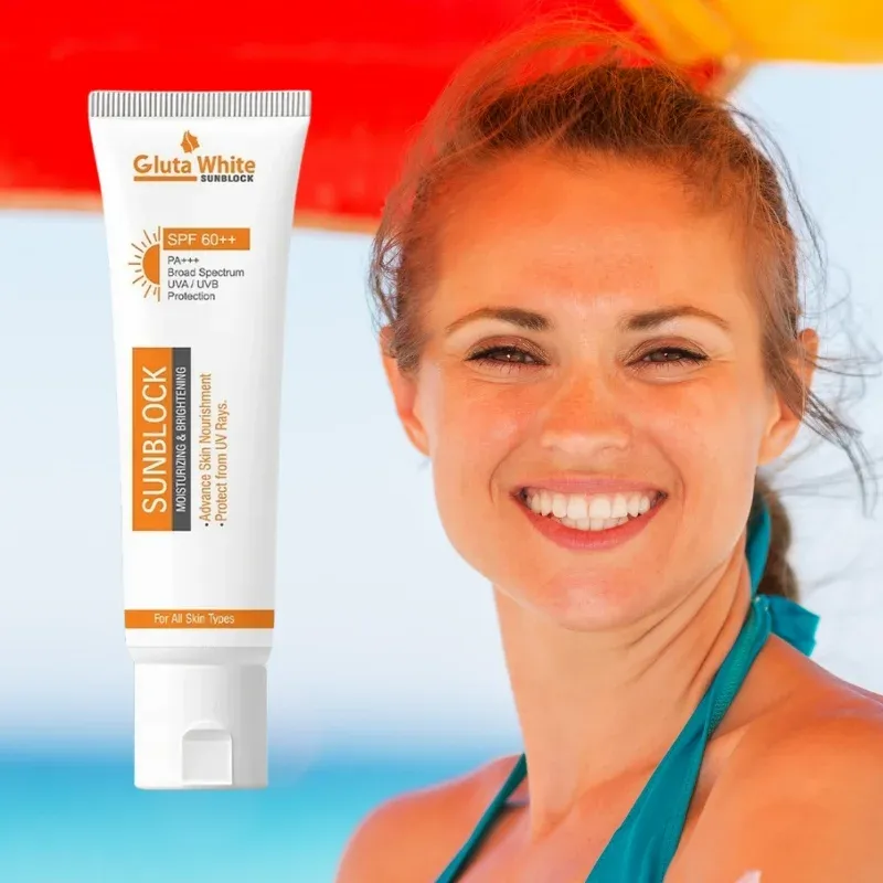 Gluta White SunBlock SPF 60 | Moisturizing & Brightening