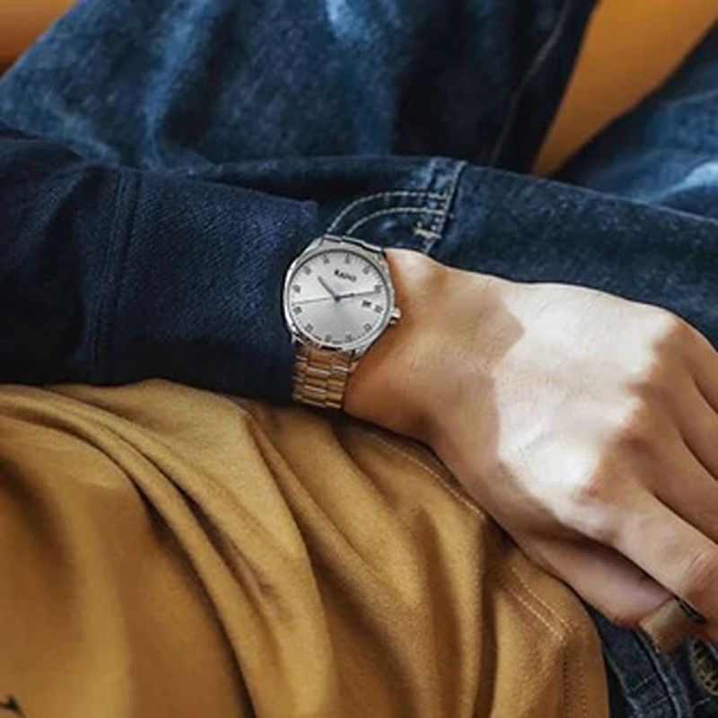 RADO Men’s Formal Wrist Watch With Stainless Steel Chain