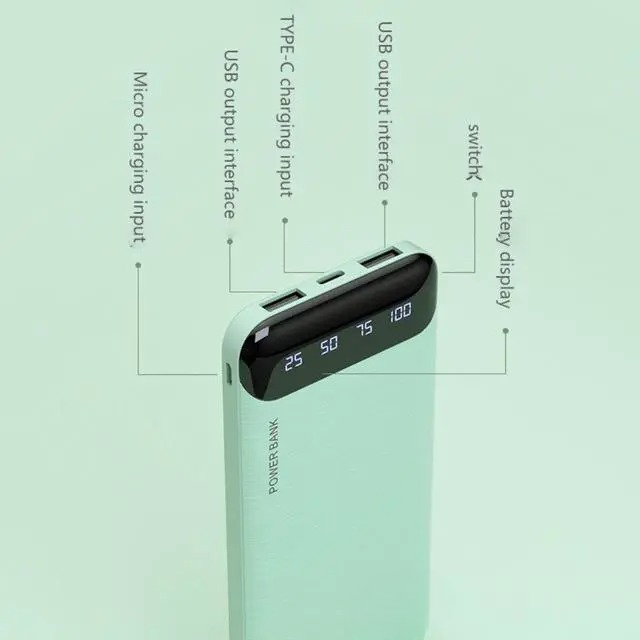 Portable 18W Power Bank 20000mAh