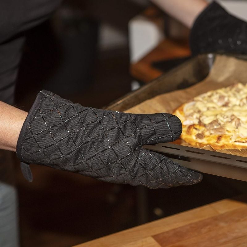 Premium Heat Resistant Oven Mitts 2Pcs Extra Long Kitchen Gloves