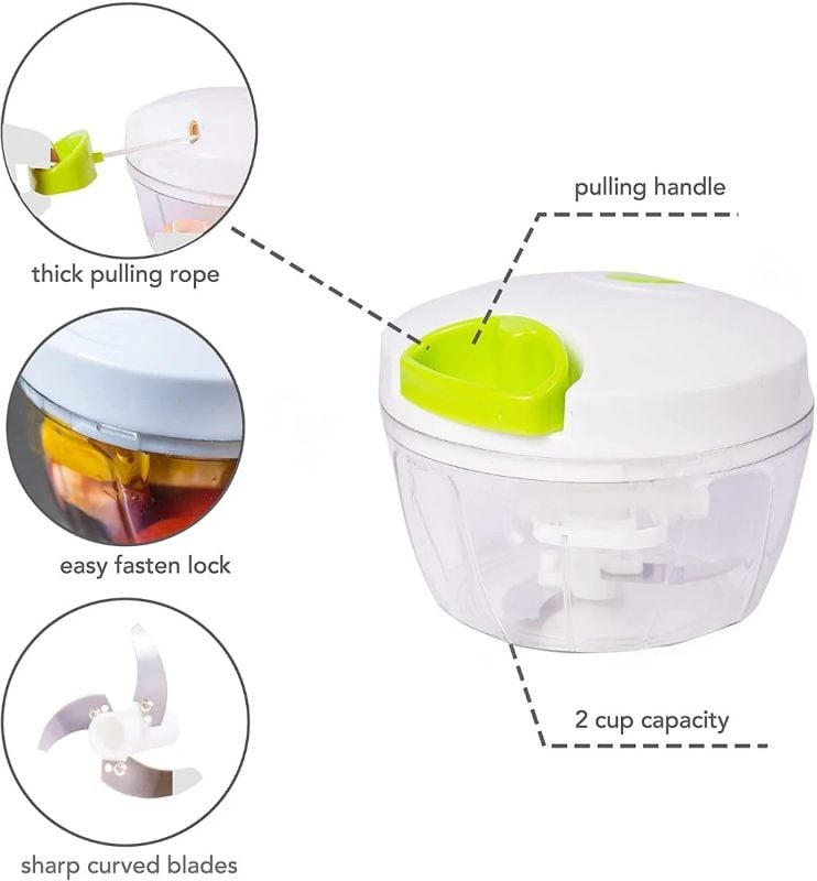 Best Quality Manual Spin Cutter For Kitchen Hand Pulled