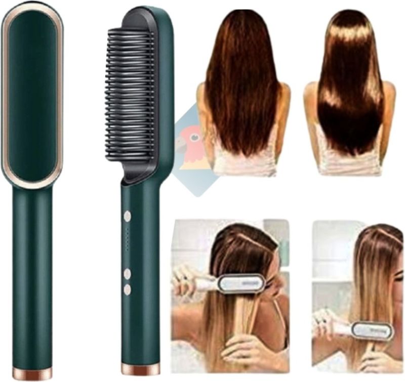 909 Hair Straightening Brush | Electric 2‑in‑1