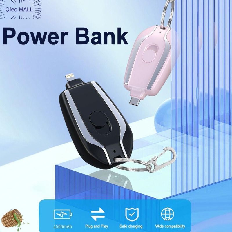 Mini Keychain Power Bank 1500 Mah Ultra Compact