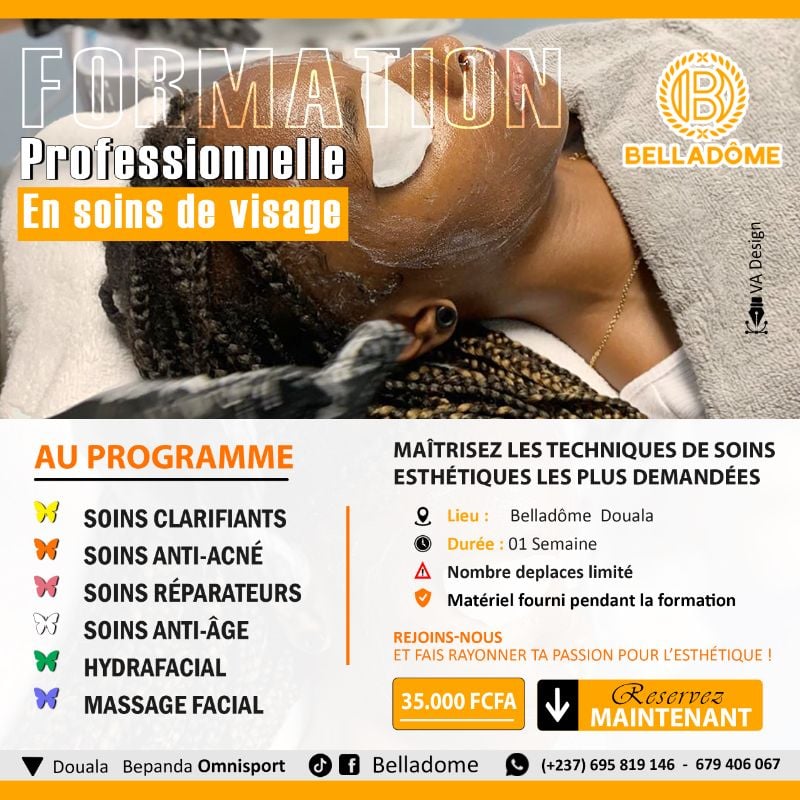 💆‍♀ FORMATION EN SOINS DE VISAGE