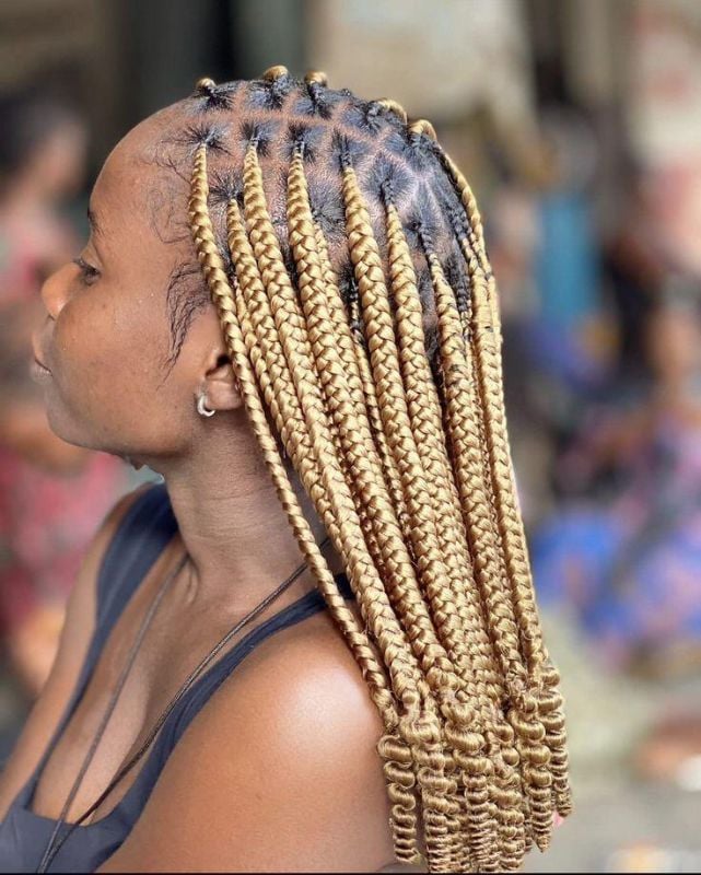 Rasta americains avec boucles en fil