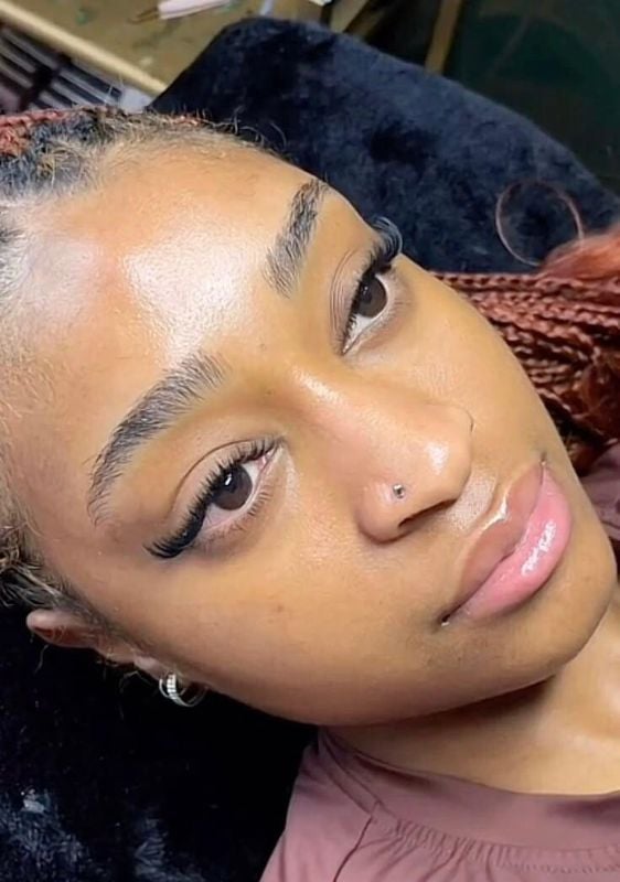 Pose classique cat eye