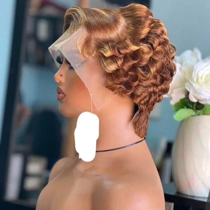 Prêt à porter pixie mimi coupe bouclée avec fente C