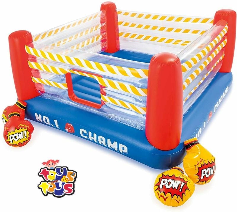 Intex – Inflatable JumpO-Lene Boxing Ring with 2 Boxing Gloves for Kids