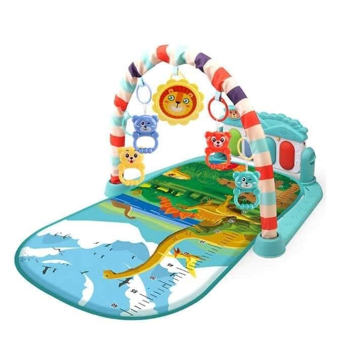 Huanger 3 in 1 Newborn Baby Play Gym Piano Fitness Rack Mat