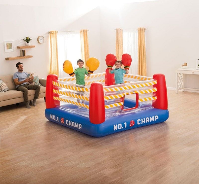 Intex – Inflatable JumpO-Lene Boxing Ring with 2 Boxing Gloves for Kids