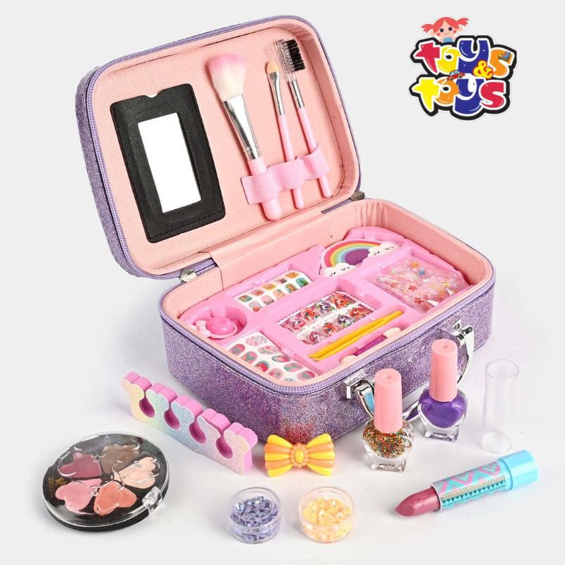 Make kit for kids Pretend Play Make up set safety Cosmetic kit Toy for Girls.