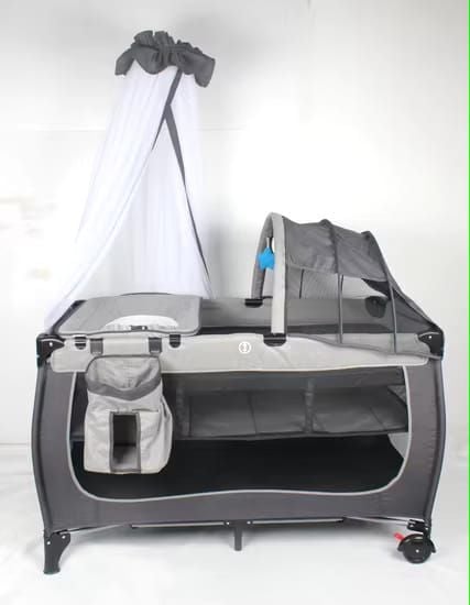 KIDILO Baby Multifunctional 3in1 Playpen - Grey
