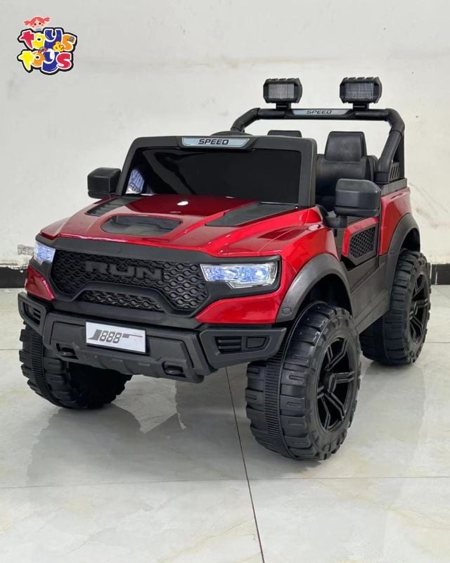 Kids Run 4X4 Kids Battery Operated Jeep for Kids with RGB Light & Music Big size+5 motors