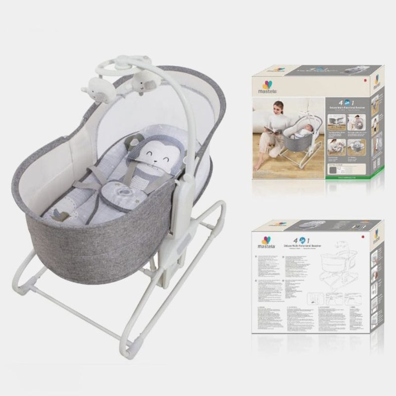 Mastela Baby Delux Multifunctional Bassinet 4 In 1 Auto Baby Swing Jhoola