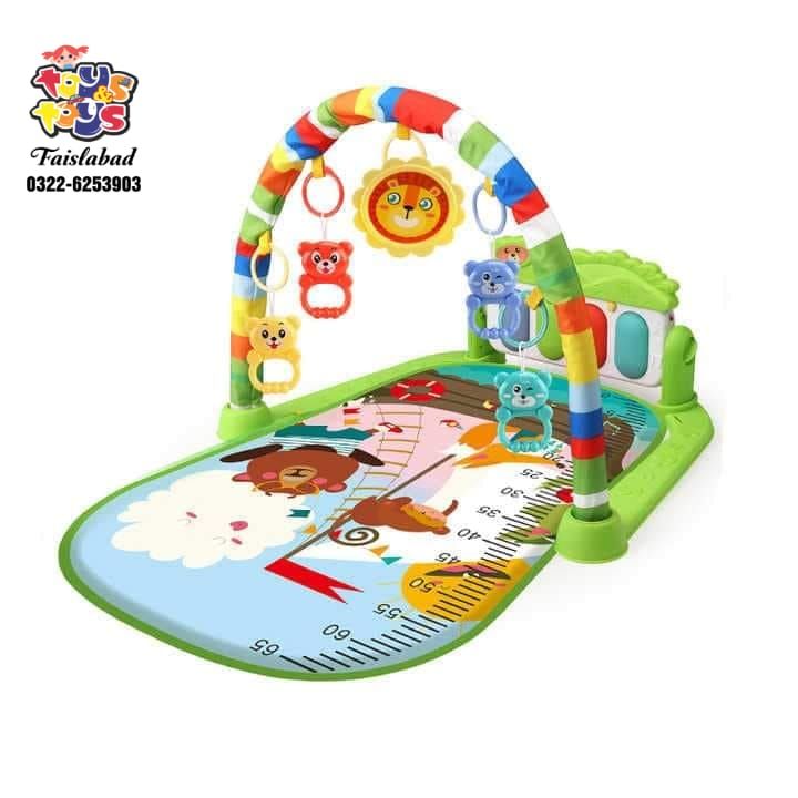 Huanger 3 in 1 Newborn Baby Play Gym Piano Fitness Rack Mat