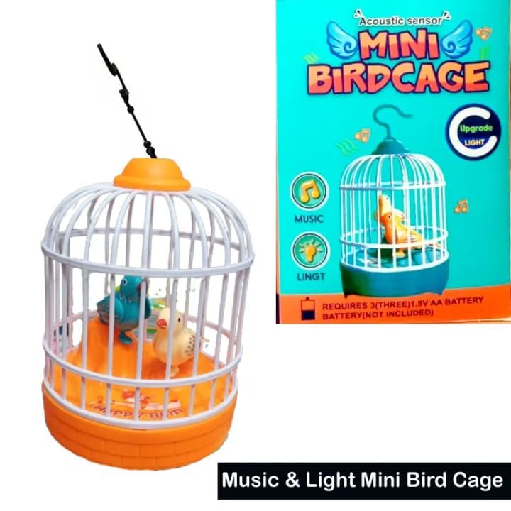 Musical Light Bird Cage with 2 Birds – Beautiful Toy for Children with Lights & Music