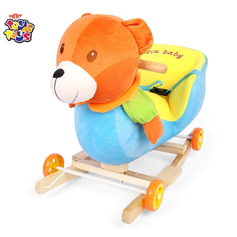 2 in 1 Bear Rocking Chair with Wheels