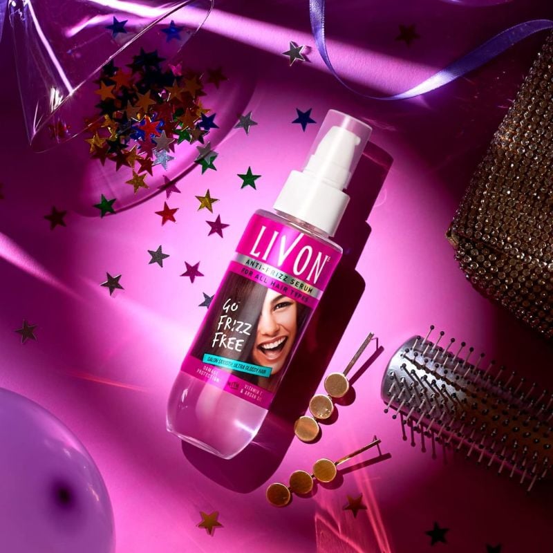 Livon Shake & Spray Serum for Women & Men |For Frizz-free, Smooth & Glossy Hair on-the-go | With Argan Oil & Vitamin E |50ml(FROM INDIA)JEZ