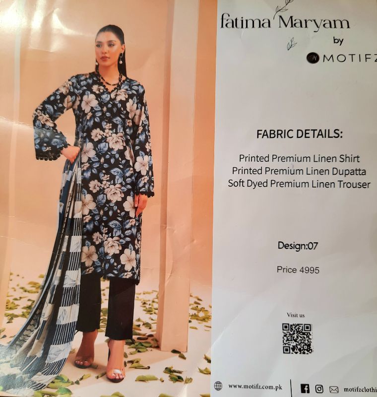 3 Piece Printed Linen Dress 7