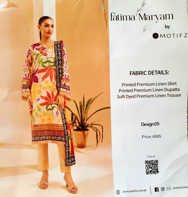 3 Piece Printed Linen Dress 5