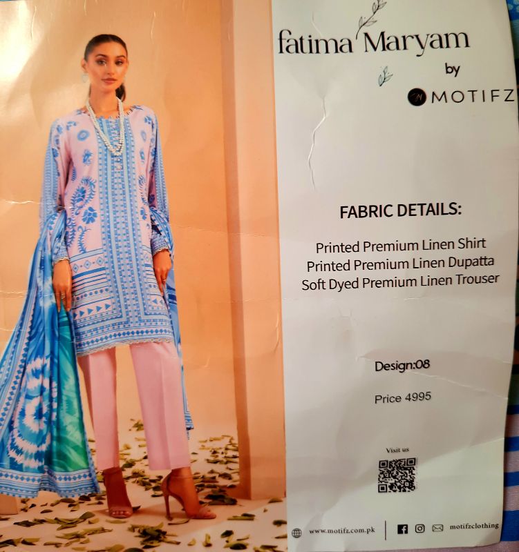 3 Piece Printed Linen Dress 8