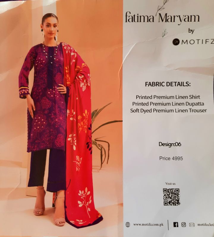 3 Piece Printed Linen Dress 6