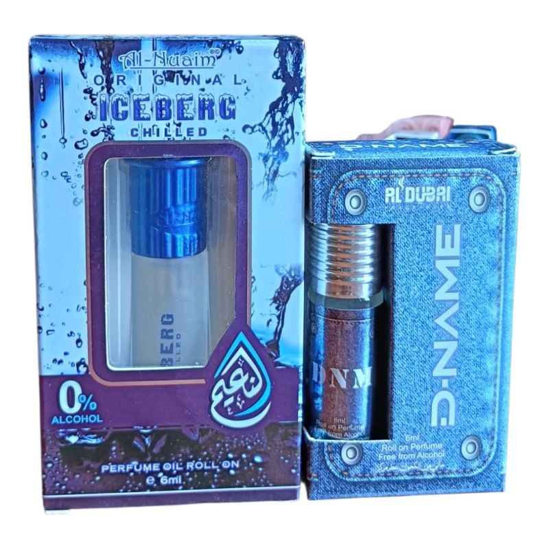 Iceberg Chilled + DNAME Combo | Alcohol-Free Roll-On Perfume Oil (2 x 6ml)