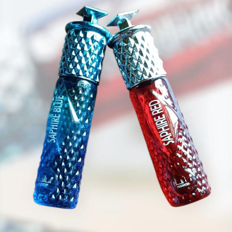 Combo Pack – Red Sapphire Attar + Blue Sapphire Attar (Alcohol Free Roll On Perfume, 6ml Each)