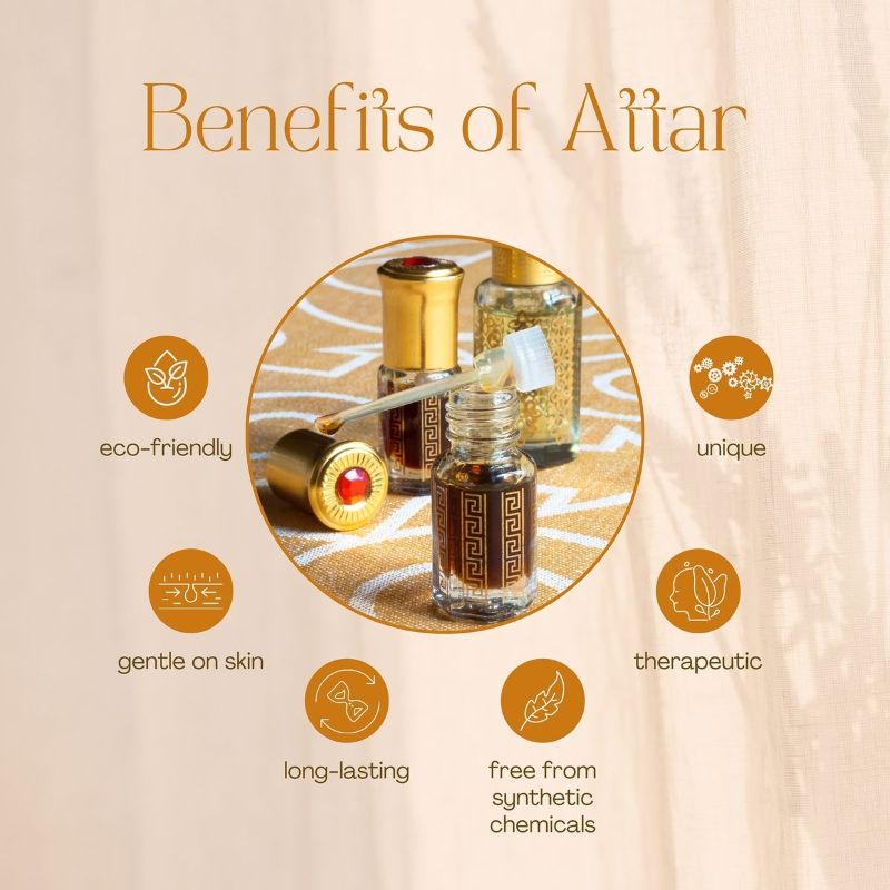 Combo Pack – Red Sapphire Attar + Blue Sapphire Attar (Alcohol Free Roll On Perfume, 6ml Each)