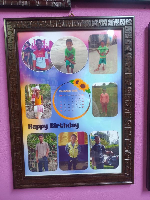 A4 
Happy Barday gift photo