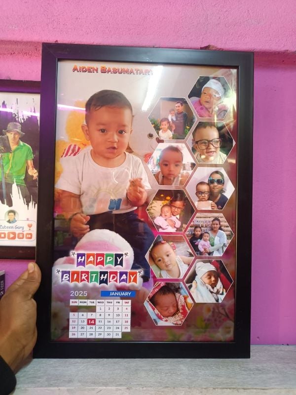 12*18 size barday photo