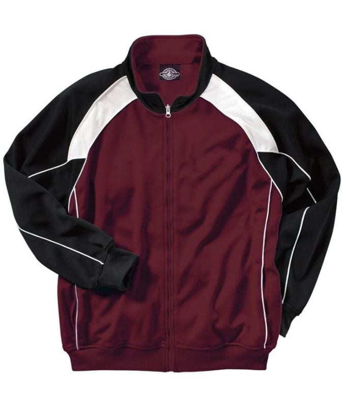 Maroon and Black Track Jacket