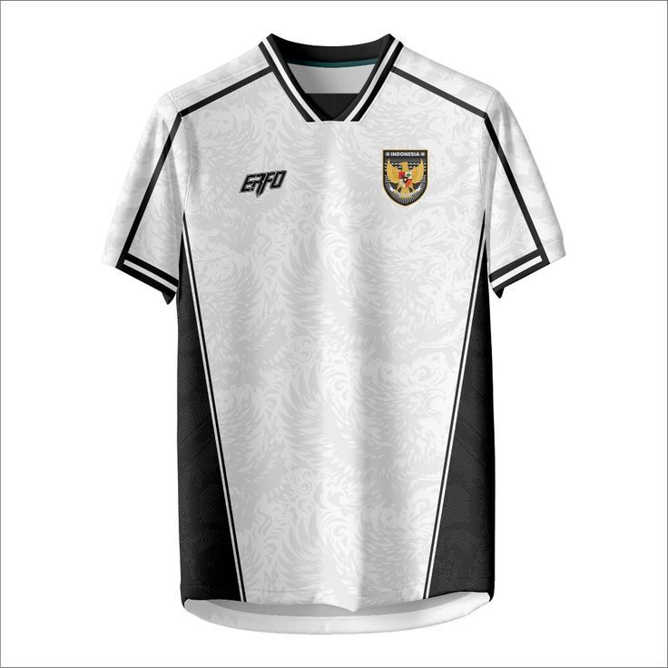 Classic White & Black Sports Jersey