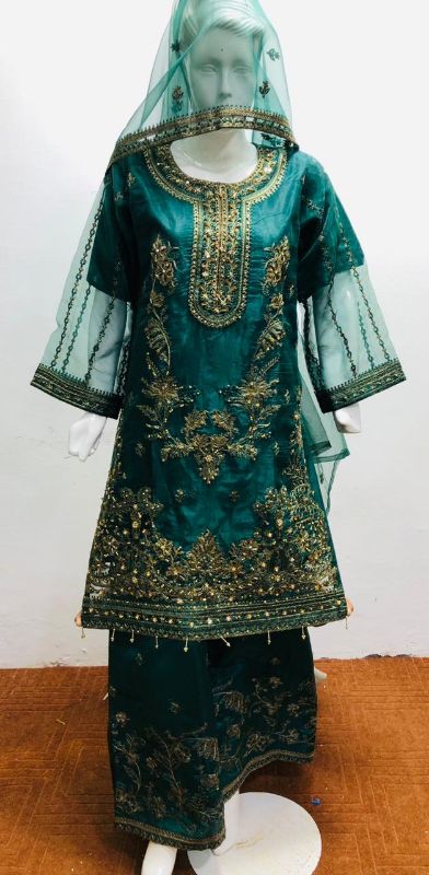 Pure Shafon Fancy Soot Full Embroidery