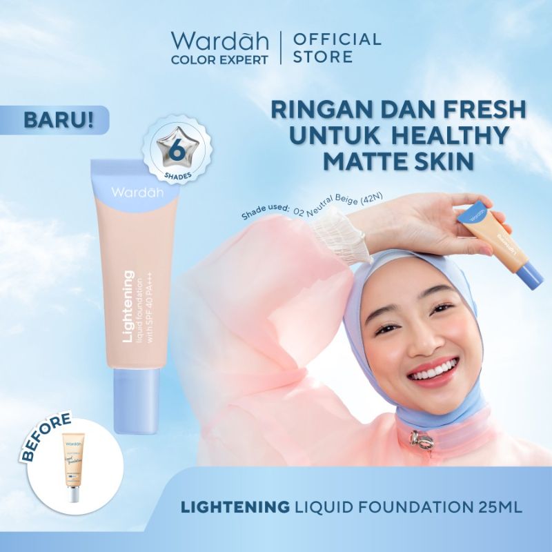 Wardah Lightening Liquid Foundation 25 ml (Pre-Order)