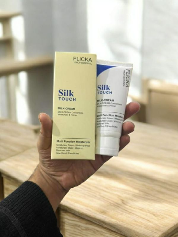 FLiCKA Silk Touch 3‑in‑1 Moisturizer & Primer | Hydrating, Lightweight, Long‑Lasting | Pore Minimizer | 60g